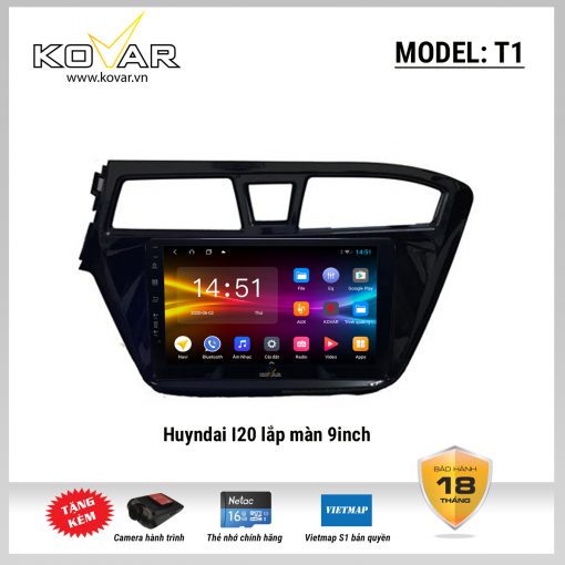Màn hình DVD Android KOVAR T1 – Hyundai I20