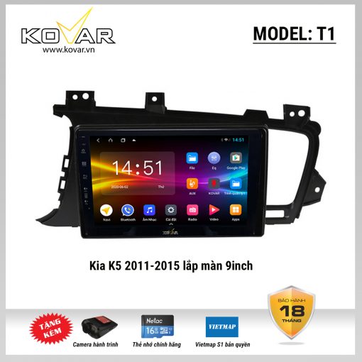 Màn hình DVD Android KOVAR T1 – KIA K5 2011-2015