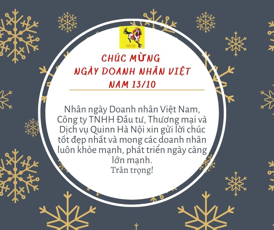 Chúc mừng  ngày Doanh Nhân Việt Nam 13/10