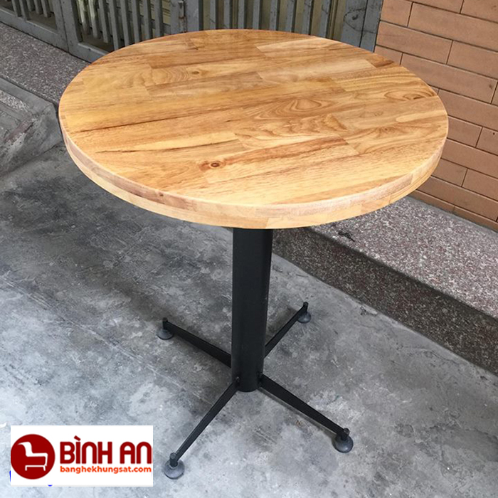 Mặt bàn gỗ cao su tròn 60cm