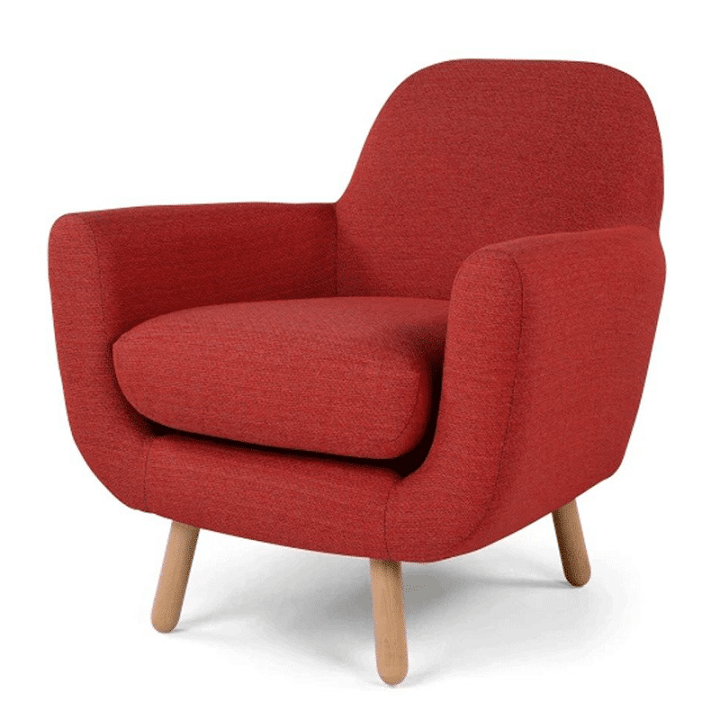 Ghế Sofa đơn màu đỏ- SFD-MĐ01