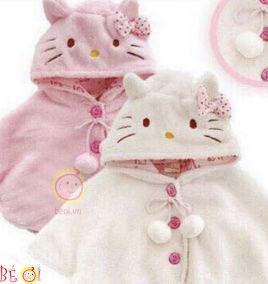 Áo choàng kitty cực  xinh cho bé gái