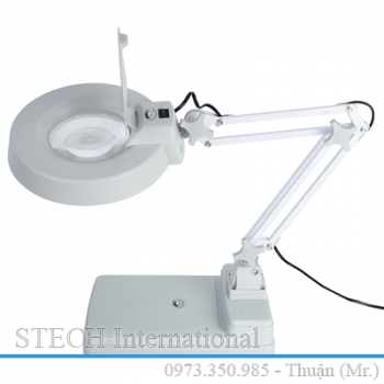 Kính lúp để bàn bàn, thân gập, thấu kính phổ thông LT-86C 10X LED