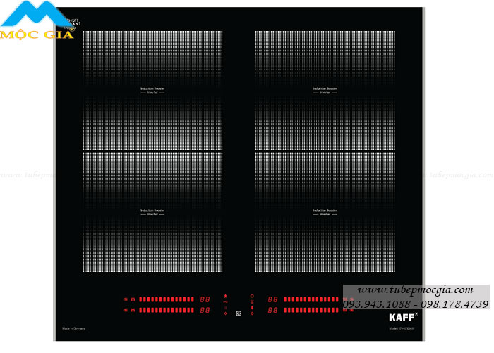Bếp điện từ KAFF KF-HIDE868I sang trọng với 4 vùng đa điểm