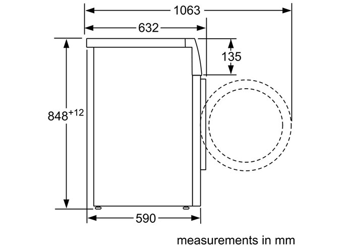 Thông số kỹ thuật Máy Giặt Cửa Trước Bosch HMH.WAP28380SG Series 6