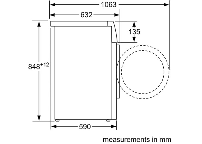 Thông số kỹ thuật Máy Giặt Bosch HMH.WAU28440SG Series 6
