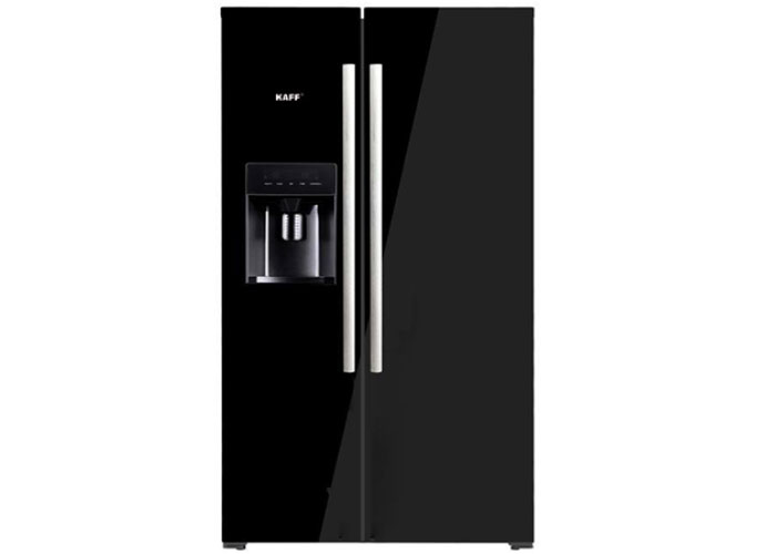 Tủ Lạnh Side By Side Kaff KF-BCD600GLASS Màu Đen Hiện Đại