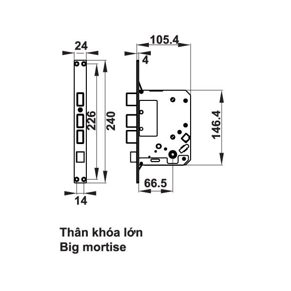  Thông số kỹ thuật Khóa Điện Tử Hafele EL7500-TC 912.05.733 Black