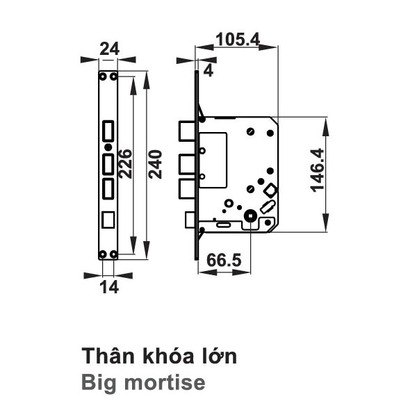 Thông số kỹ thuật Khóa Điện Tử EL7000-TC Hafele 912.05.496