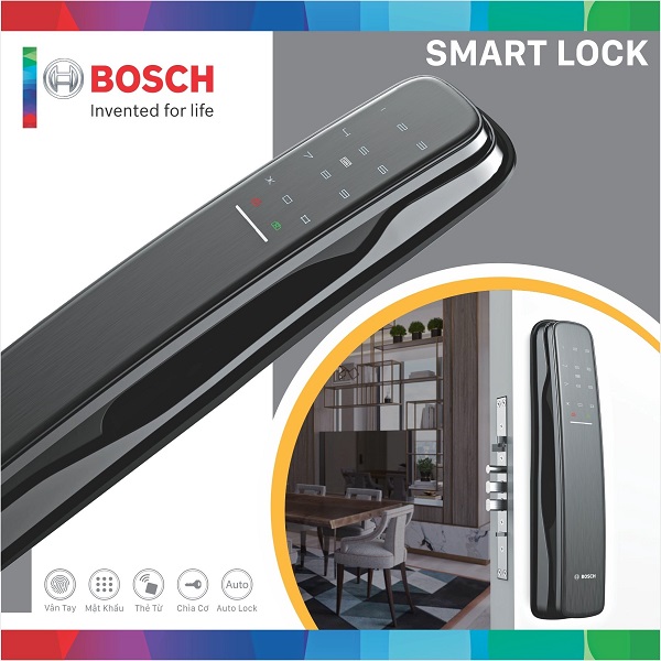 Khóa Cửa Điện Tử Bosch EL 800AKB hiện đại