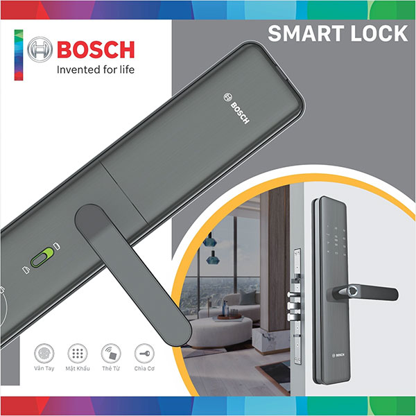 Thông số kỹ thuật Khóa Cửa Điện Tử Bosch ID 40PKB