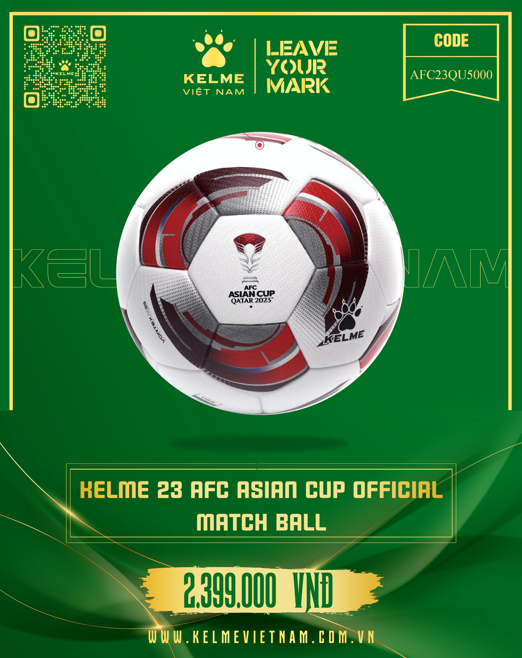 KELME 23 AFC ASIAN CUP OFFICIAL MATCH BALL