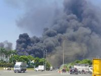 Cháy trong khu công nghiệp Sóng Thần ở Bình Dương