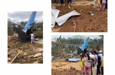Một máy bay quân sự rơi ở Quảng Nam