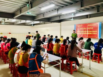 Tăng cường công tác tuyên truyền, hướng dẫn PCCC tại khu công nghiệp Đình Hương