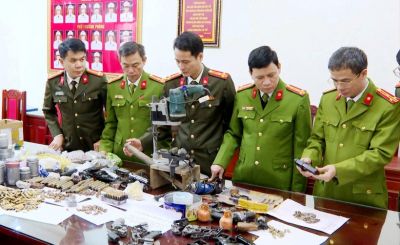Phá chuyên án chế tạo, mua bán trái phép vũ khí quân dụng liên tỉnh ở Thanh Hóa
