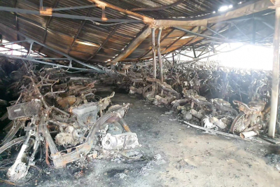 Kết luận nguyên nhân vụ cháy nhà xe Trường ĐH Hồng Đức ở Thanh Hoá
