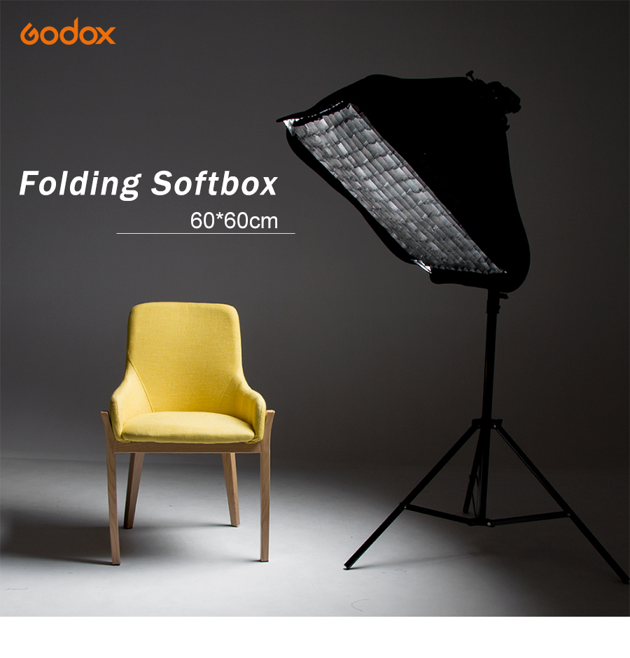 Softbox Flash Speedlite Godox 60x60 cm + Honeycomb