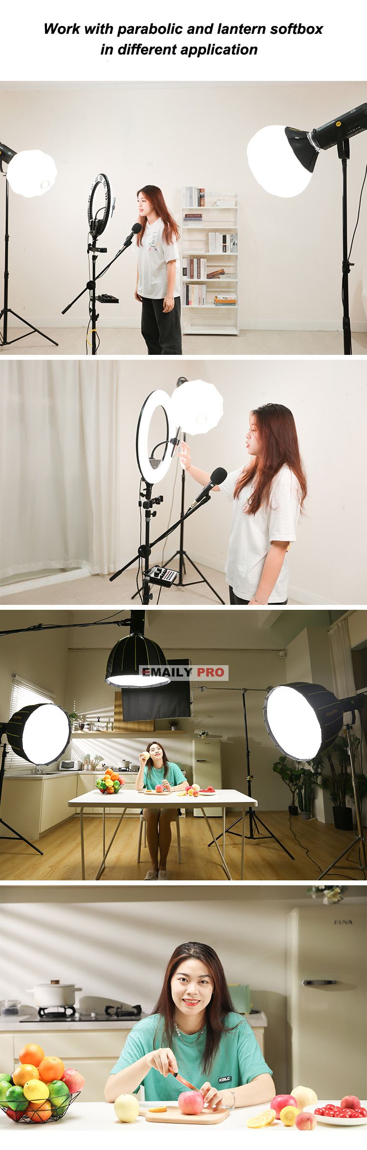  Đèn NiceFoto LED-1500B Pro Video Light