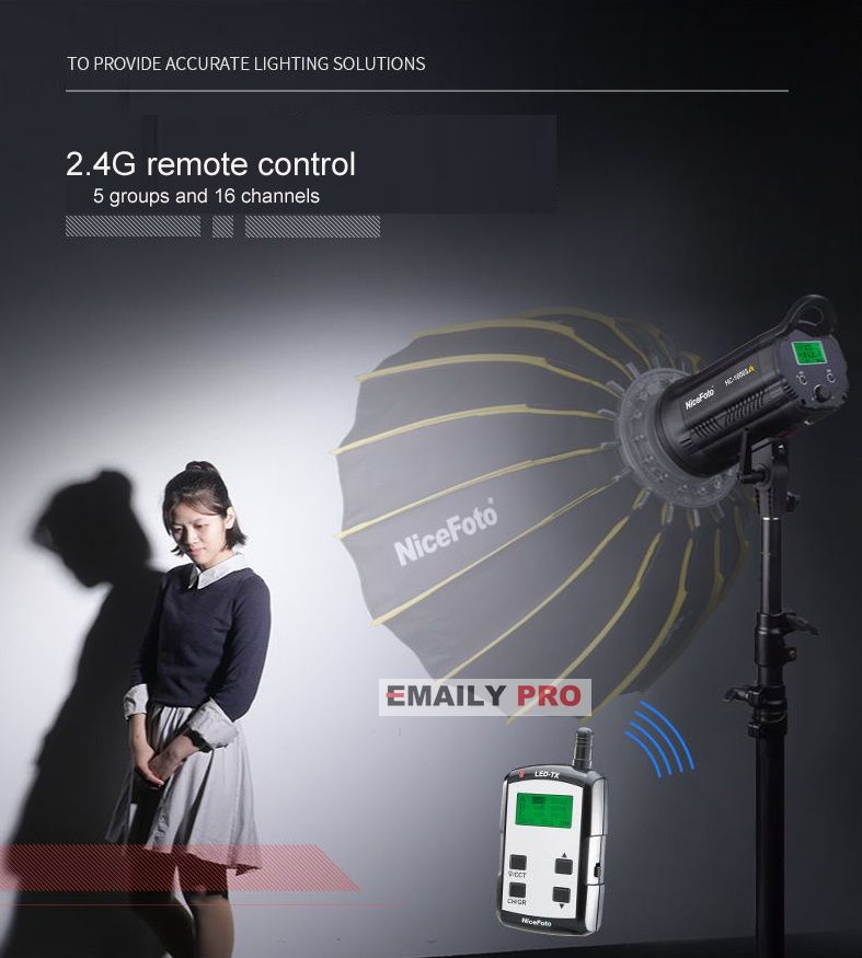 Đèn NiceFoto HC-1000SA LED Video Light 3200-5600k