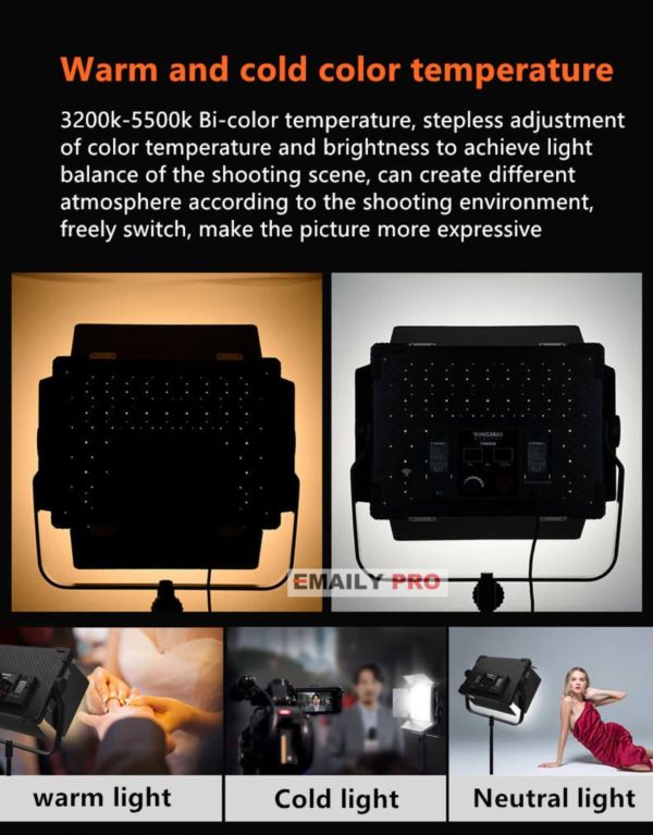  Led Yongnuo YN-6000 Video Light 3200K-5600K Pro