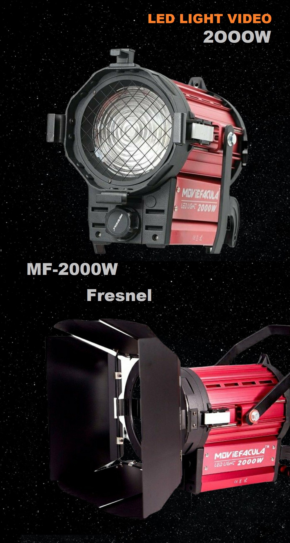 ĐÈN LED LIGHT MOVIEFACULA MF-2000W LIGHT Bi 3200-5600K 