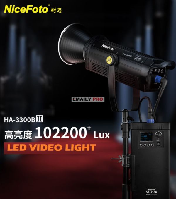 NiceFoto HA-3300BII 330W - 5600K COB LED VIDEO LIGHT