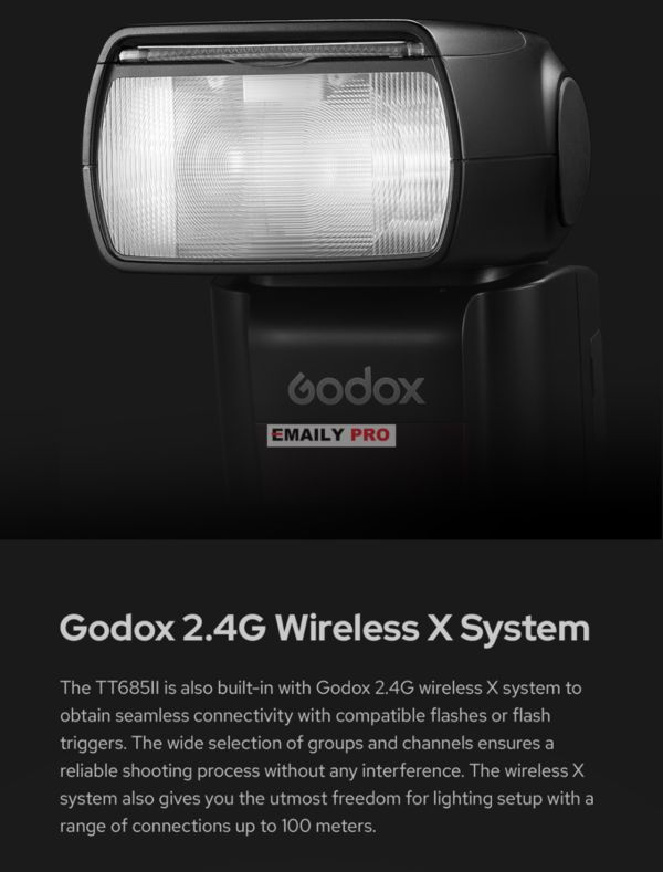 Đèn Flash Máy Ảnh Speedlite Godox 685-II New