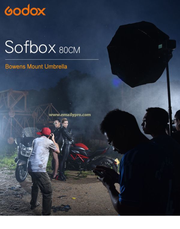 Softbox Godox UE80cm Thao tác nhanh 