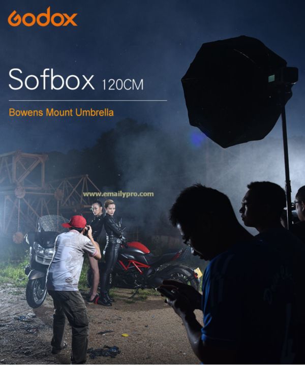 Softbox Godox UE 120cm Thao tác nhanh 