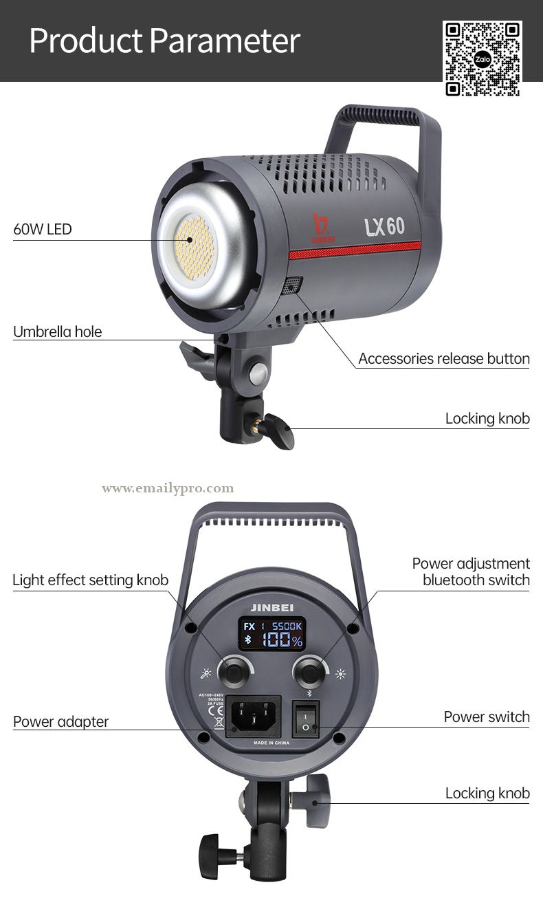 JINBEI LED LX-60 video light 