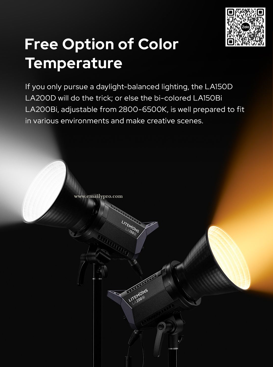 GODOX LITEMONS LA-200Bi LED VIDEO LIGHT