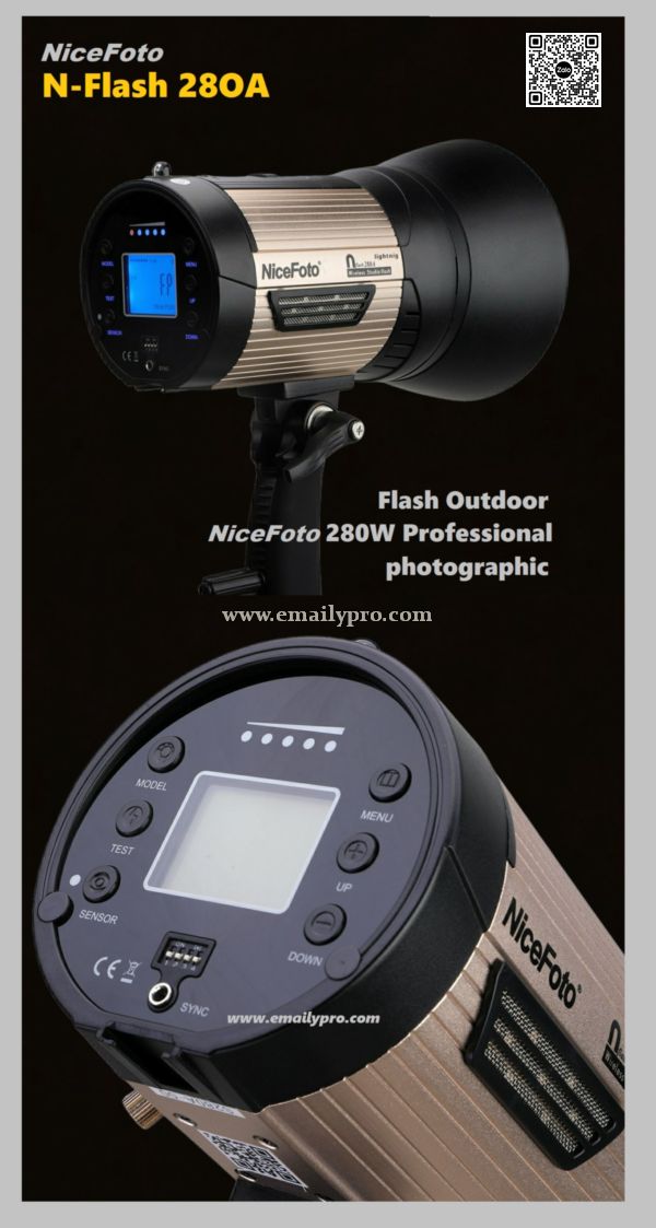NiceFoto N-flash 280A Đèn flash studio chụp ảnh chuyên nghiệp