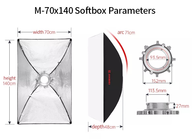 Softbox M 70x140