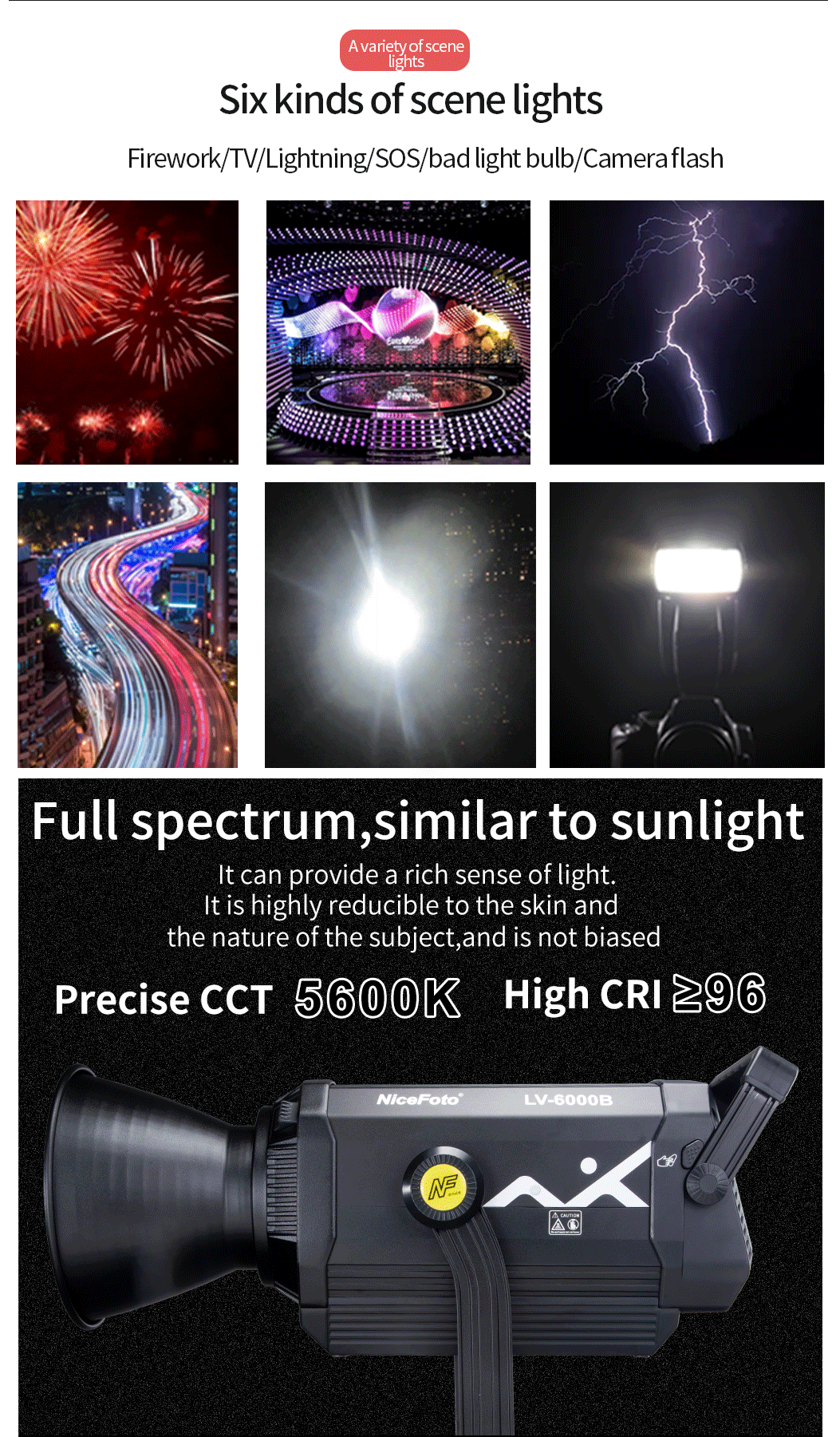 NiceFoto LED LV-6000B Video Light