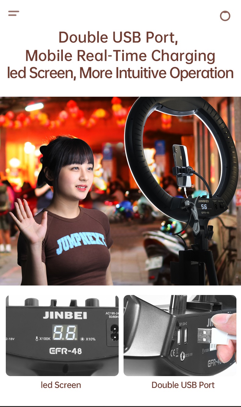 JINBEI EFR-48 Led Ring Chính Hãng 