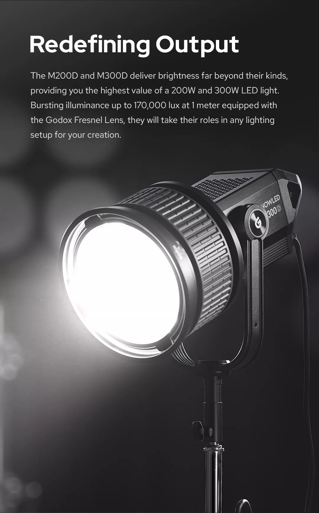 Godox Knowled M300D Daylight LED Light