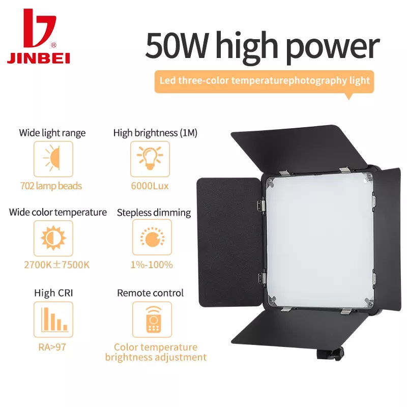 JINBEI EFP-50BI LED CỐNG SUẤT 50W Bi COLOR