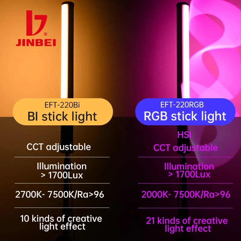 LED cầm tay EFT-220 RGB JINBEI 