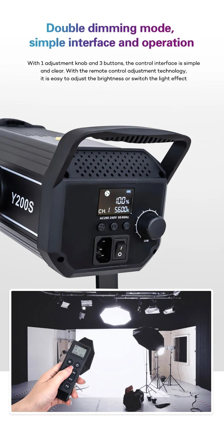 ĐÈN LED ZSYB Y-200S - 200W Bi Color 3200-5600K