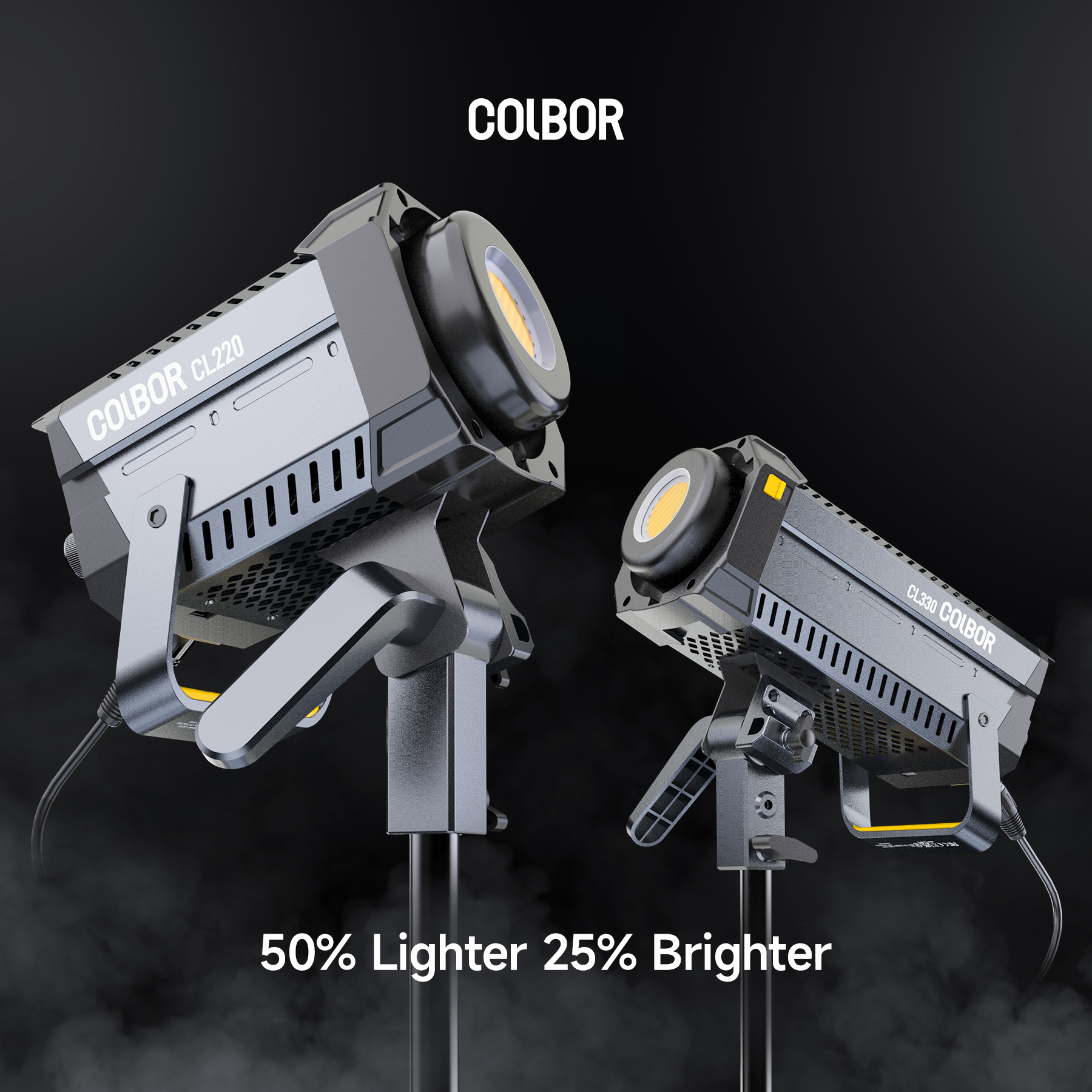 COLBOR 220W Bi-color COB LED Video Light