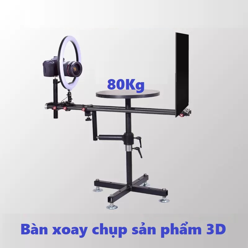 BÀN CHỤP SẢN PHẨM 3D - Tải trọng 80Kg