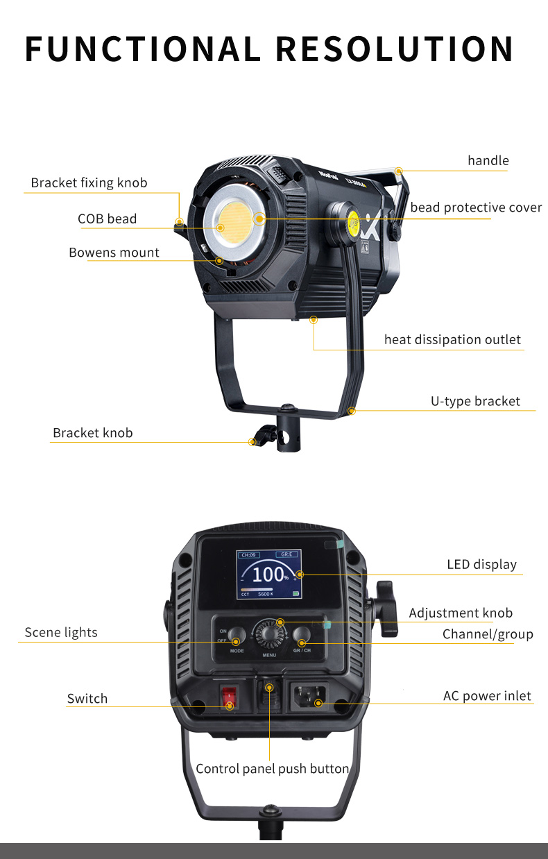 NiceFoto LV-3000A LED VideoLight 300W