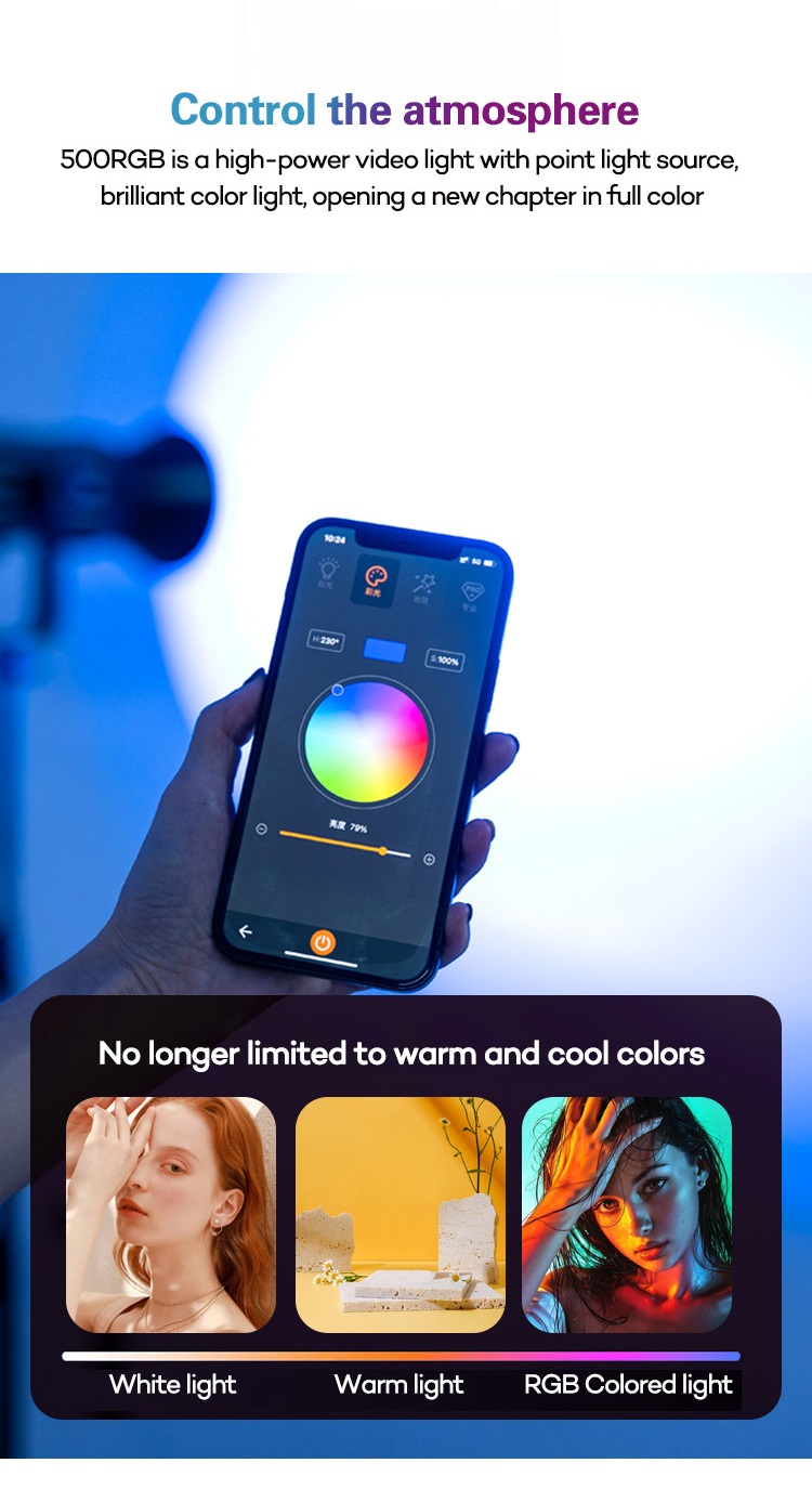 ĐÈN LED ZSYB Y-500RGB Bi Color 