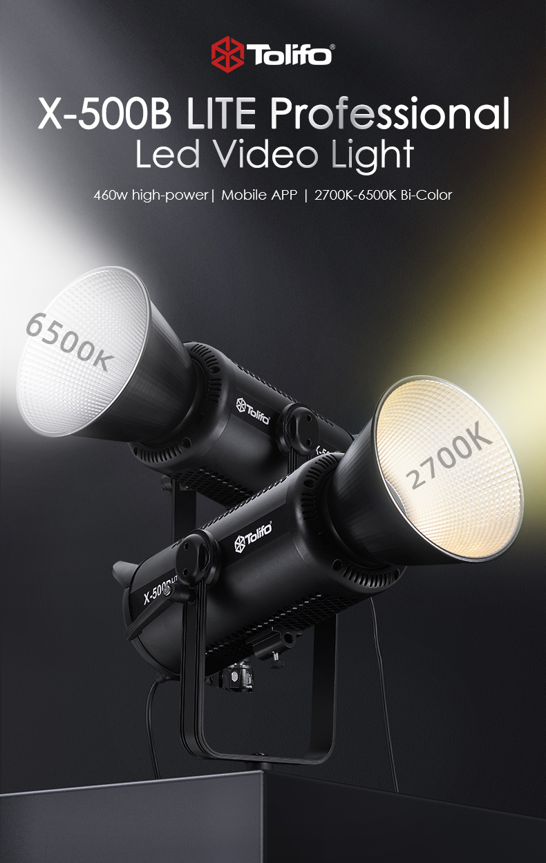  LED TOLIFO X-500B Lite 2700K-6500K 500W