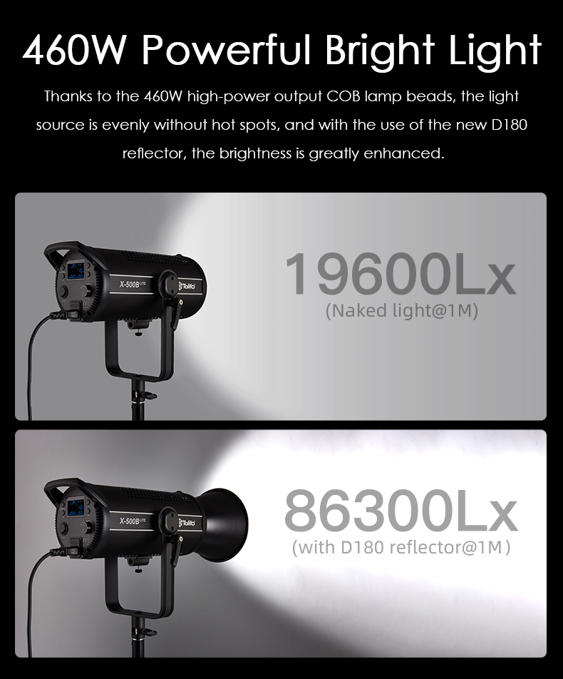  LED TOLIFO X-500B Lite 2700K-6500K 500W