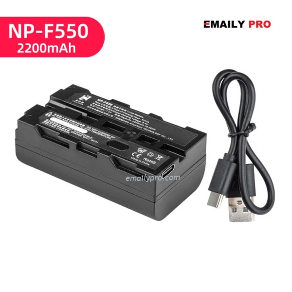 PIN NP-F550-2200mAh + Sạc nhanh USB