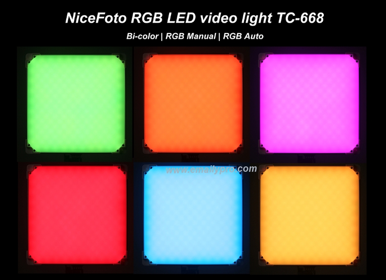 Đèn video LED RGB NiceFoto TC-688-II 40W
