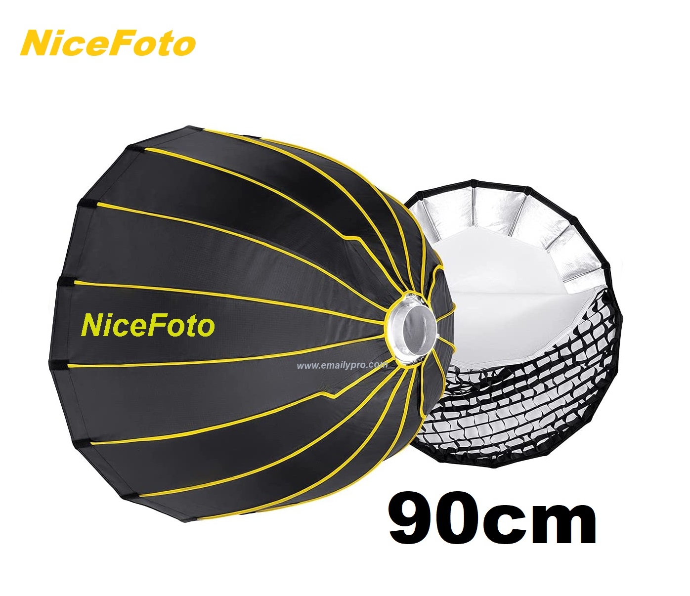 Softbox Parabolic 90cm NiceFoto + Grid