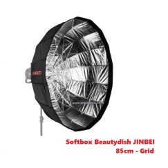 Softbox Beautydish JINBEI 85cm - Grid
